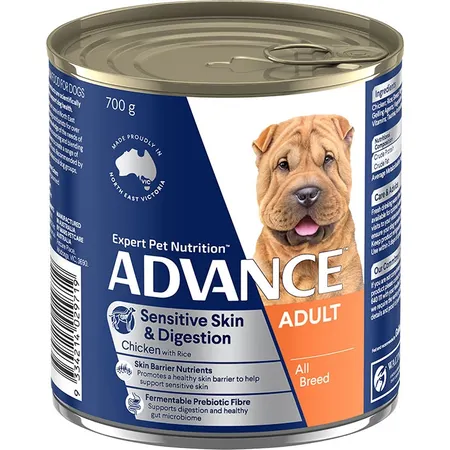126771_126772_9334214029719advance-sensitive-skin-_-digestion-wet-dog-food-chicken-with-rice-700g-can-0