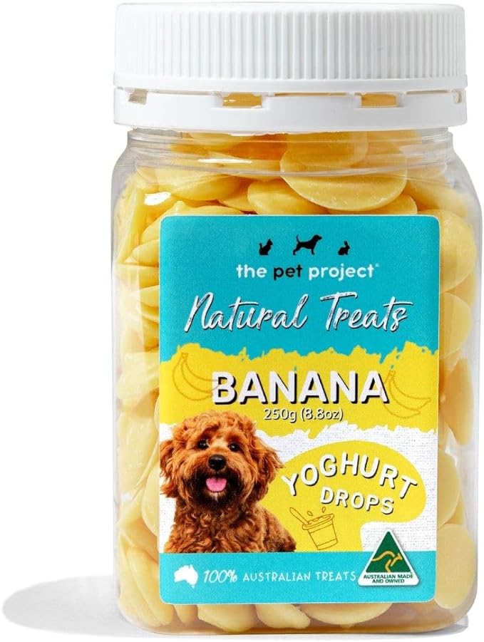 The Pet Project – Natural Treats – Banana Yogurt Drops 1